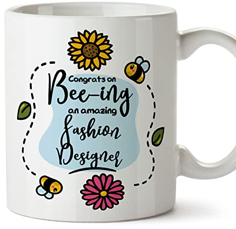 MUGFFINS Fashion Designer Mug - in English - Thanks for Beeing Amazing - Funny Gift for Colleagues - Ceramic 11oz Mug