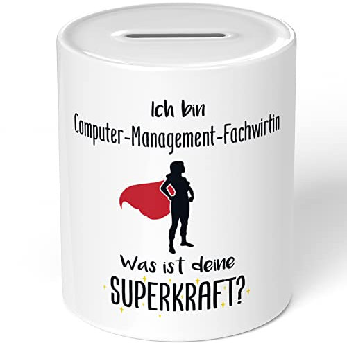 JUNIWORDS Spardose Sparbüchse, Ich Bin Computer-Management-Fachwirtin. was ist Deine Superkraft? (5924014)