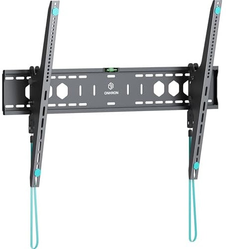 ONKRON TV Wandhalterung neigbar für 60-110 Zoll TVs bis zu 120 kg, Flache TV Wandhalterung Ultra Slim max VESA 900x600, große TV Halterung Wand/universal Wandhalterung Fernseher Schwarz UT12-B