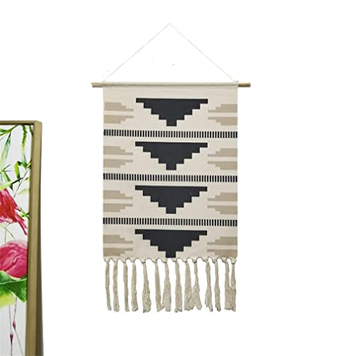 BMIDRUT Makramee gewebter Wandbehang, Wandteppich, Bohemian-Stil, Heimdekoration, Boho-Hintergrund, Wohnheim, Zimmer, Türdekoration, 50 x 85 cm (C5)