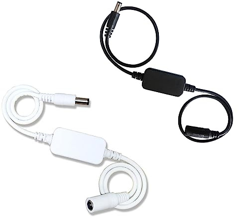 ThtRht 2 Pack Router Rebooter Automatically Reboots DC Cable 5.5mm x 2.1mm Plug Programmed ON/Off Cycler Refresh for WiFi Modem GSM Routers Network Camera Webcam（ Timing 24H Auto Switch ）