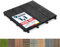 Floordirekt WPC Fliesen 30x30 cm, 1 Stück = 0,09m² Terrassenfliesen, Klickfliesen, Balkonfliesen in Holzoptik - Bodenbelag für Balkon & Terrasse - wetterfest mit Drainagefunktion | Anthrazit | Royal
