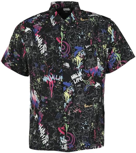 Naruto Hero Männer Kurzarmhemd Multicolor Anime, Fan-Merch, Filme