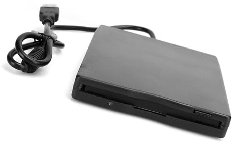 Yctze Unidad de Disquete Portátil de 3,5 Pulgadas Externa Extraíble, Accesorio de Computadora con Lector de Tarjetas, Compatible con y PC