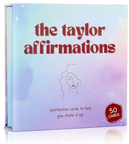 Taylor Gifts for Girls Birthday Gift | Affirmations - 50 PCS Taylor Cards | Taylor Themed Gifts, Taylor Gift Merch for Game Nights, Unique Gifts, Birthday Party Favors for Girls Women