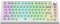 FKZ DK75 Wireless Gaming Keyboard,75% TKL RGB Backlit Mechancial Keyboard Hot-Swappable Tri-Mode BT5.0/2.4G/USB-C Custom Mechanical Barebones Kit with Knob for Mac/Win/PC Gamers(White)