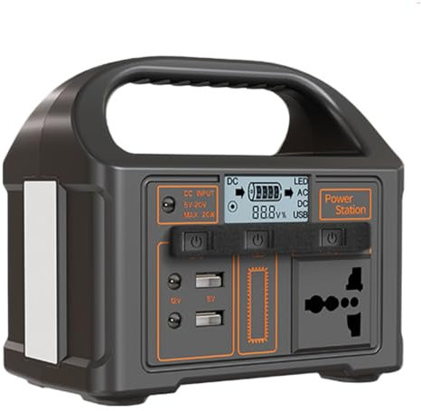 JUCHRZEY 110 V/220 V Alimentazione a batteria 24000 mAh Power Bank da campeggio all'aperto Display a LED Stazione di energia solare portatile da 100 W Generatore portatile da esterno for la