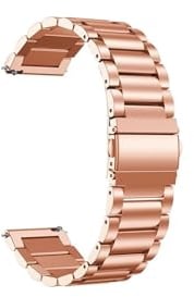 Bracelet en métal Pour Huawei Fit mini, en acier inoxydable, à dégagement rapide, ceinture réglable(Color:Rose Gold)