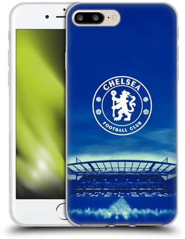 Head Case Designs Officially Licensed Chelsea Football Club Logo Retro Kit and Stadium Gel Case [Military Grade Protection] Compatible With Apple iPhone 7 Plus/iPhone 8 Plus