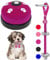 KEXIAVA 2 Pcs Dog Bells Toilet Training Dog Doorbell Dog Training Bell for Puppy Potty Adjustable Strap Dog Door Bell and Communication Device Dog Bell Cat Puppy Interactive Bell (Purple)
