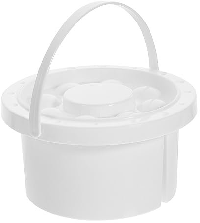 TEHAUX Cómodos Cubos de Agua con Asa para Mezclar Pintura Limpiar Pinceles Y Portabrochas Compacto para Uso Diario