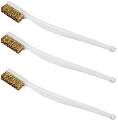 3 Pcs Metal Wire Brushes , Small Cleaning Tools for 3D Printer Nozzles, Hot Ends, and Welding Slag,Rust Removal, and Hot End Cleaning