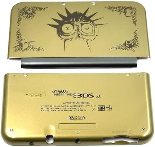 Top Bottom Case Front Back Housing Shell Faceplate for New 3DS LL XL Cover (Gold)