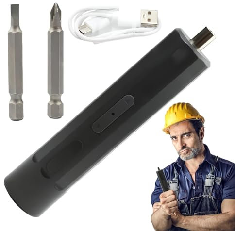 Cacciavite elettrico portatile, cacciavite elettrico | Cacciavite cordless con ricarica USB e 2 punte magnetiche,Portapunte portatile per utensili elettrici, set di strumenti per cacciaviti au