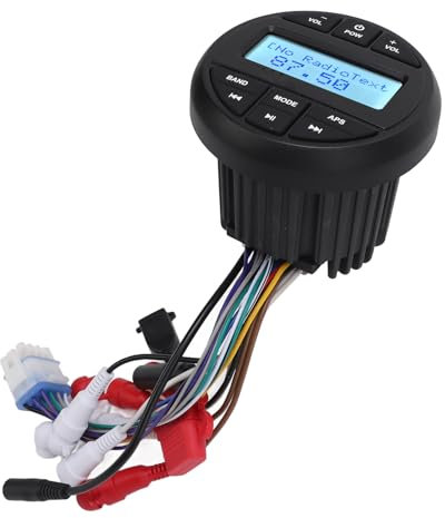 Marine Boat MP3 Player Receiver Radio Gauge IPX6 Splash Proof Digital Media Radio Gauge Audio Systems für Yacht Speedboat Motorboot Schiff RV