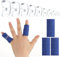 XHSBBB Ovale Fingerschiene Fingerschutz 9 Stück Fingerschiene Trigger Fingerschienen für Arthritis Fingergelenkschutz Finger Begradigung Größen 3 4 5 6 7 8 9 10 11