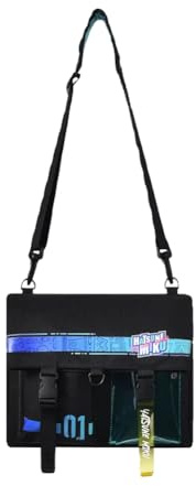 Miku Umhängetasche Miku Handtasche Große Kapazität Reise Multifunktionale Umhängetasche Schulterrucksack Studentenrucksack, Typ 1, 32*45CM
