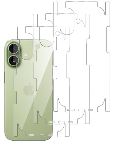 GIOPUEY[3 Stück Rückseite Folie Kompatibel mit iPhone 17, iPhone 17 Rückseite Schutzfolie, Weiches TPU, Dünn, Hohe Transparenz, Schützende Grenze - transparent