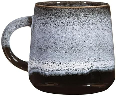 Lescale Furnishings Mojave Glaze Stoneware Mug – 360ml Ceramic Coffee Mug with Reactive Ombre Glaze – Dishwasher & Microwave Safe (Midnight)