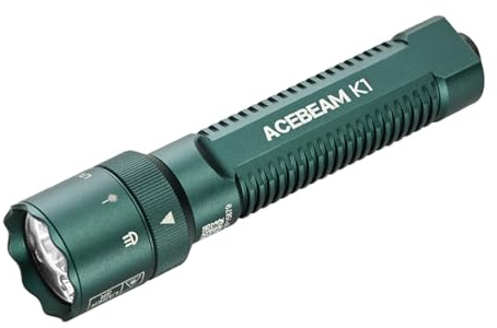 ACEBEAM K1 EDC AA Taschenlampe mit grünem Strahl, UV- und weißer LED | 1000 Lumen Extrem Hell Taschenlampe, dreifache Lichtquellen, kleine Taschenlampen für Notfälle, Camping