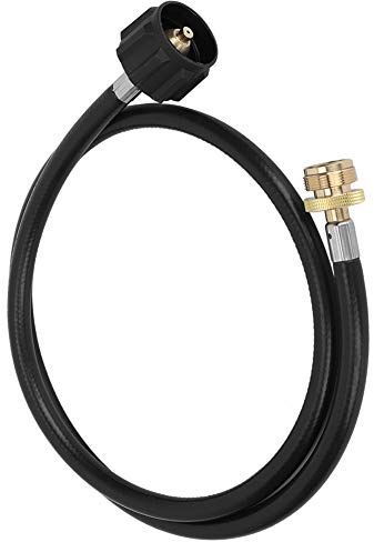 Aumotop Propangas-Schlauchadapter mit Hervorragender Abdichtung für Campingkocher, Grill, 1,2 M Langer Schlauch, Tank-Konverterrohr für Outdoor-Aktivitäten