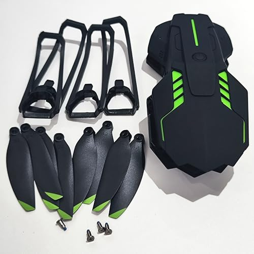 YUNHUOZ Für X6Pro Drohne X6 PRO Bürstenloser Motor RC Faltbarer Quadcopter für Rotorblatt-Propeller-Schutzring-Gehäuse-Kit Drohnenteile