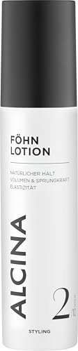 ALCINA Professional Föhn Lotion | 1 x 125 ml | Styling-Spray für Volumen, Elastizität und Schwung | Wirksamer Hitzeschutz vor Föhnhitze | Flexibler Halt | Alle Haartypen
