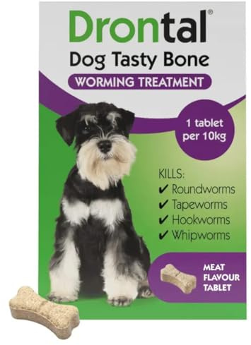 Drontal Dog Tasty Bone, 102 tablets