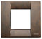 VIMAR – Platte Idee 1 – 2 Module Metall Wurzelholz Nussbaum 17092.41