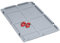 aidB Auflagedeckel Set Eurobox NextGen, 600 x 400, inkl. 4 rote Schiebeschnappverschlüsse