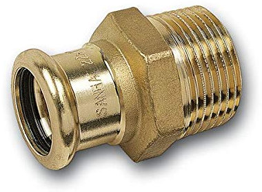 Raccord union press male laiton a sertir