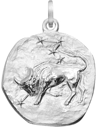 trendor Sternzeichen Stier 925 Silber 20 mm 08453-05 | Anhänger Tierkreiszeichen für Damen, Herren und Kinder,