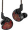 J&R KZ ZS10 - Auriculares intraurales para 10 conductores, 4BA+1, auriculares de armadura dinámica, auriculares de alta fidelidad, auriculares con cancelación de ruido, monitores intraurales (negro)