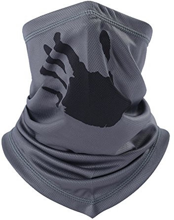 QCHOMEE Cache-Cou Col Nez Unisexe Masque Tour de Cou Moto Chaud Couvre-Cou Hiver Anti-Vent Foulard Tube Eté Extérieur Anti-UV Respirant Balaclava Demi Cagoule Sport pour Vélo Ski Pêche Randonnée