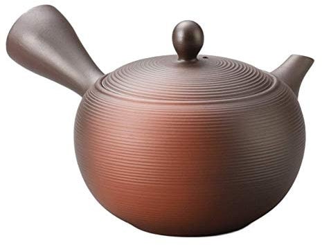 Tetera japonesa Kyusu Tokoname Youhen Clay Tetera 11.8 onzas líquidas Fusen L161 (1)