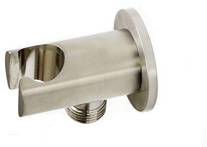 Shower Wand Holder Wall Mount,Hand Held Shower Holder with Hose Connector for Shower System Faucet Set,Handheld Shower Handle Sprayer Holder Attachment,Shower Hose Adapter, Brushed Nickel