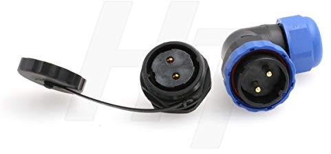 HangTon HE29 2-poliger Kunststoff-wasserdichter Steckverbinder mit Gewinde für den Außenbereich, industrielle elektrische Stromversorgung