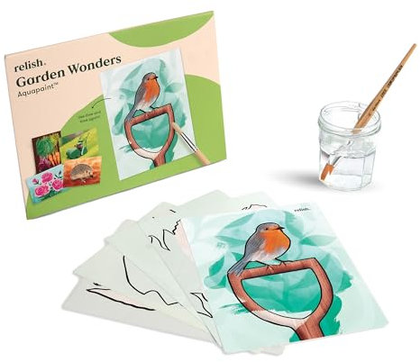 Relish “Garten Wunder” Aquapaint Wasserfarbe Kunst-Set – Alzheimer Produkte/Fördermittel & Demenz-Aktivitäten für Senioren