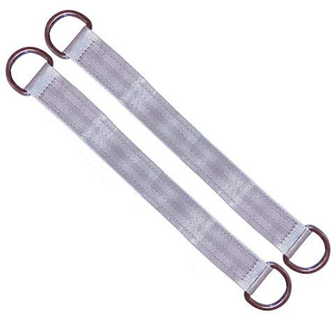 AIVOOF Schaukel-Hängegurte, 2 Stück, 24 cm, Baumschaukelgurte, kurze Schaukelgurte, hält 199,6 kg, perfekt zum Aufhängen von Schaukelsitzen, Planken, Hängematte, Boxsack, Grau