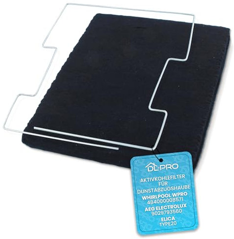 DL-pro Aktivkohlefilter Filter für Whirlpool Wpro 484000008571 AEG Electrolux 9029793560 Elica Type20 Dunstabzugshaube