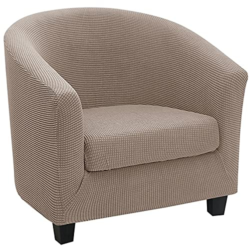 RTSFKFS Stretch Sesselhussen Sesselbezug Sesselschoner 1 Sitzer Mit Kissenbezug SofaSesselbezüge Husse Überzug für Clubsessel Jacquard-Stoff Waschbar Cafe Stuhl Sessel Husse (Color : E)