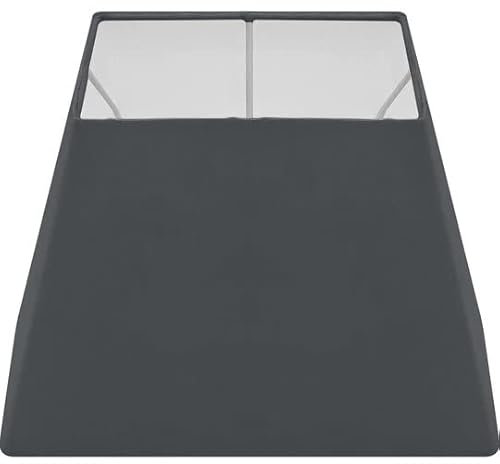 Wogati® Premium Lampenschirm E14/E27 Baumwolle | verschiedene Größen & Farben | Farbe: Schwarz Trapez/Größe: L | Lampenschirm Stehlampe + Lampenschirm Hängelampe + Lampenschirm für Tischlampe