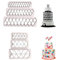 Emporte-PièCes GéOméTriques Lot de 6 Emporte-PièCes GéOméTriques Trois Tailles D'Emporte-PièCes Moule à Couteaux de DéCoration de GâTeaux pour DéCorer Des GâTeaux(Losange,Triangle équilatéral)