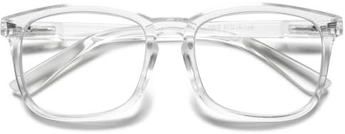 Lanomi Lesebrille Blaulichtfilter Brille für Damen Herren Rechteck Lesehilfe Federscharnier Sehhilfe Anti Blaulicht Brillen 1,0 1,25 1,5 1,75 2,0 2,25 2,5 2,75 3,0 3,5 (Transparent, 1.25)