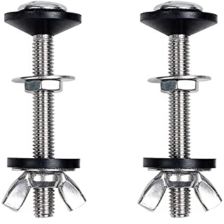 Hsthe Sea 2 Pezzi Accessori per Viti di Fissaggio del Serbatoio dell'Acqua Diviso per WC Vite di Collegamento per Fissaggio da seduti Accessori per l'installazione del Serbatoio dell'Acqua per WC