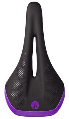 SDG Allure V2 Women’s Bike Saddle – Black/Purple | Women’s Comfort Cut-Out Cycling Saddle for Road, MTB, Gravel & Commuting | Lightweight EVA Foam & Alloy Rails