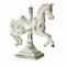 Loberon Deko-Pferd Bellefonte, Romantisches Karussellpferdchen, Nostalgie pur, detailreiche Design, Dekoration, Wohn-Accessoire, Dekoobjekt, Polyresin, antikweiß