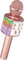 The Glow Barn TGB Karaoke Wireless Microphone, 4 in 1 Handheld Bluetooth Microphone Speaker Karaoke Machine Home KTV Player Compatible with Android & iOS Devices for Party/Kids Singing (Rose Gold)
