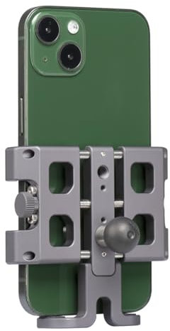 FANAUE CPC-0917DG Handyhalterung mit 17mm Kugelkopf angebrachter Doppelsockelarm, kompatibel mit Garmin GPS Halterungen und Fahrräder Motorrad Telefonhalter, 17mm Kugeladapter für 5,5-7 Smartphone