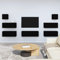 SKM 7 pièces. Ensemble meuble TV en bois noir Poids : 76 kg 3114543
